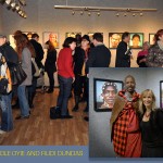 Mingling at the Velcro Gallery in a Good Cause